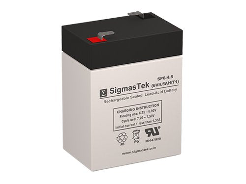 6 Volt 4.5 AmpH SLA Battery with F1 Terminal F425358