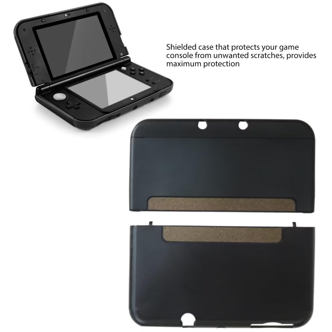Hard Shell Protector Case Cover for Nintendo 3DS LL XL - Black S907