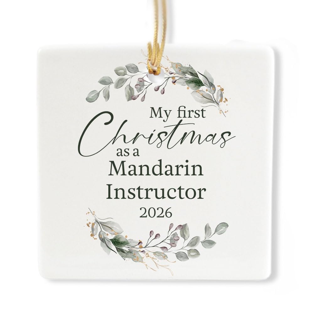 Ceramic 3-inch Square Ornament Z463347