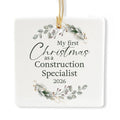 Ceramic 3-inch Square Ornament Q102