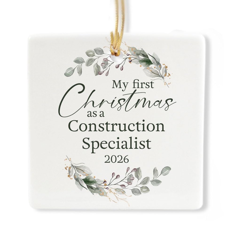 Ceramic 3-inch Square Ornament Q102