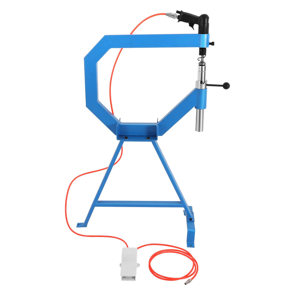 Pneumatic Planishing Hammer with Steel Frame Stand and Foot Pedal V8563