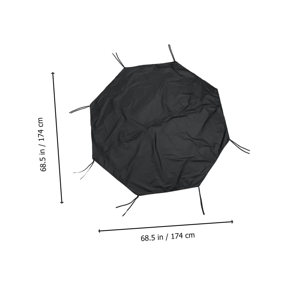 Waterproof Sunproof Dog Playpen Roof Cover 210D Oxford Cloth Black M54393