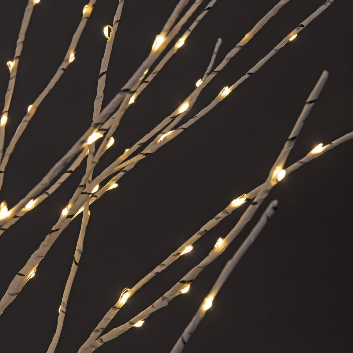 Lighted Birch Twig Tree with Fairy Lights, Pack of 3 Warm White F20204