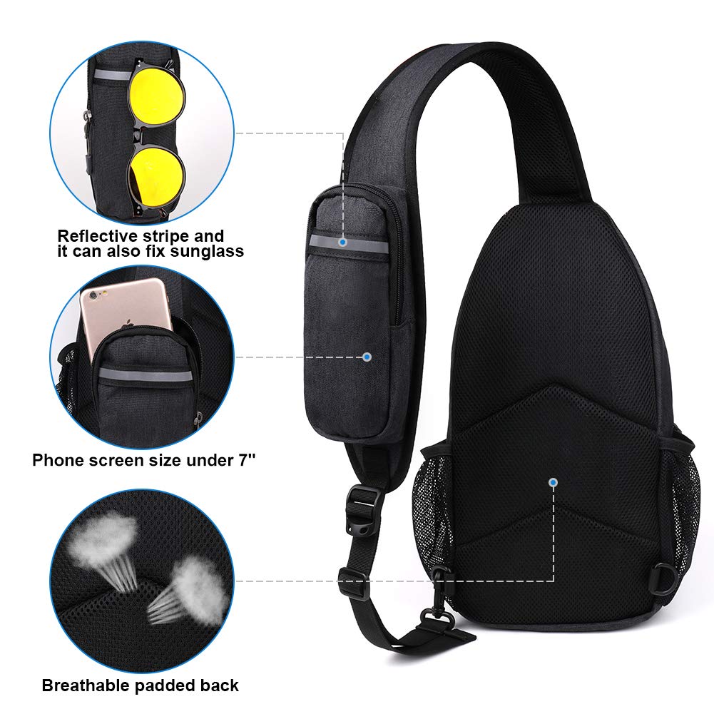 Black Crossbody Sling Bag R9142