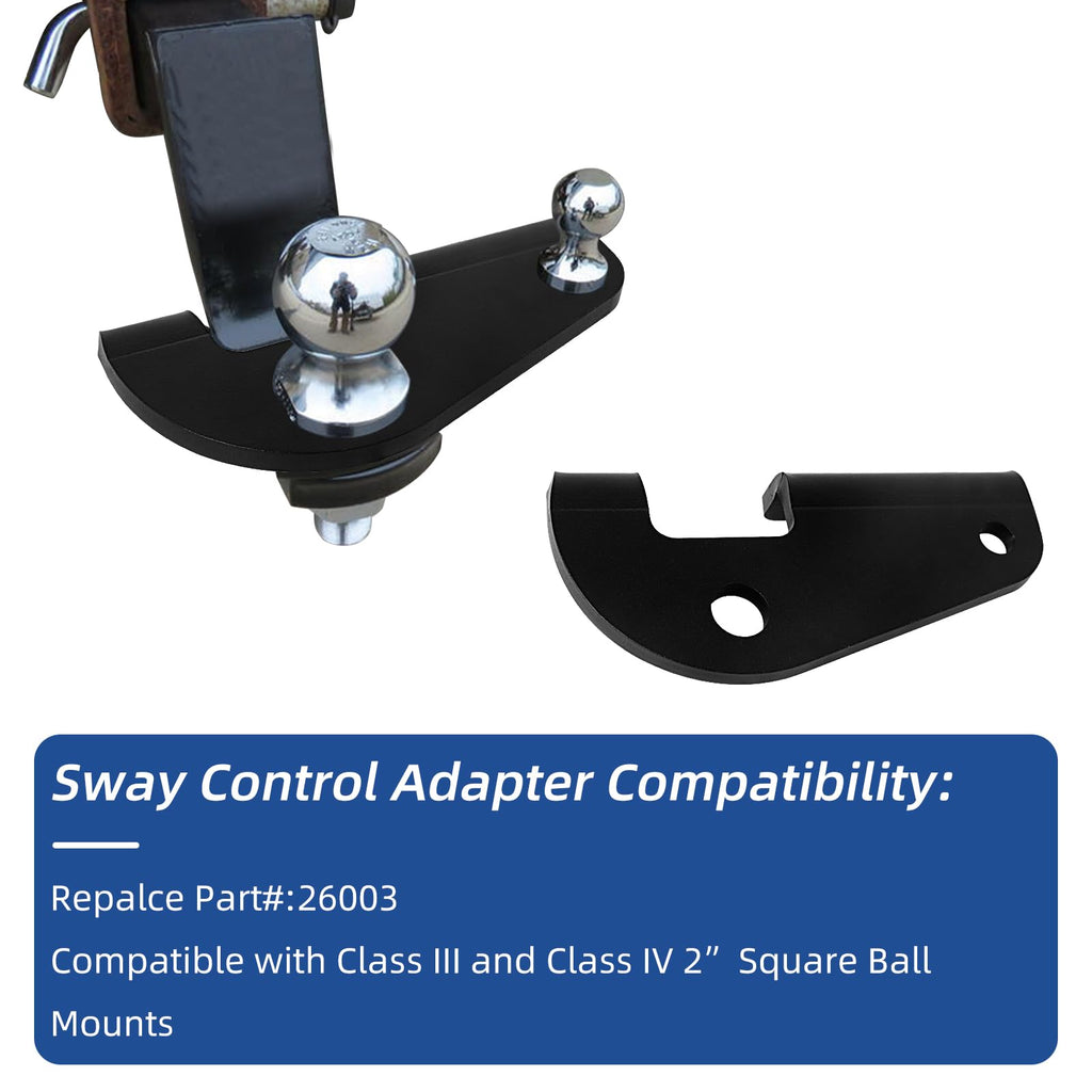 Anti Sway Trailer Hitch Ball Mount Adapter F2643