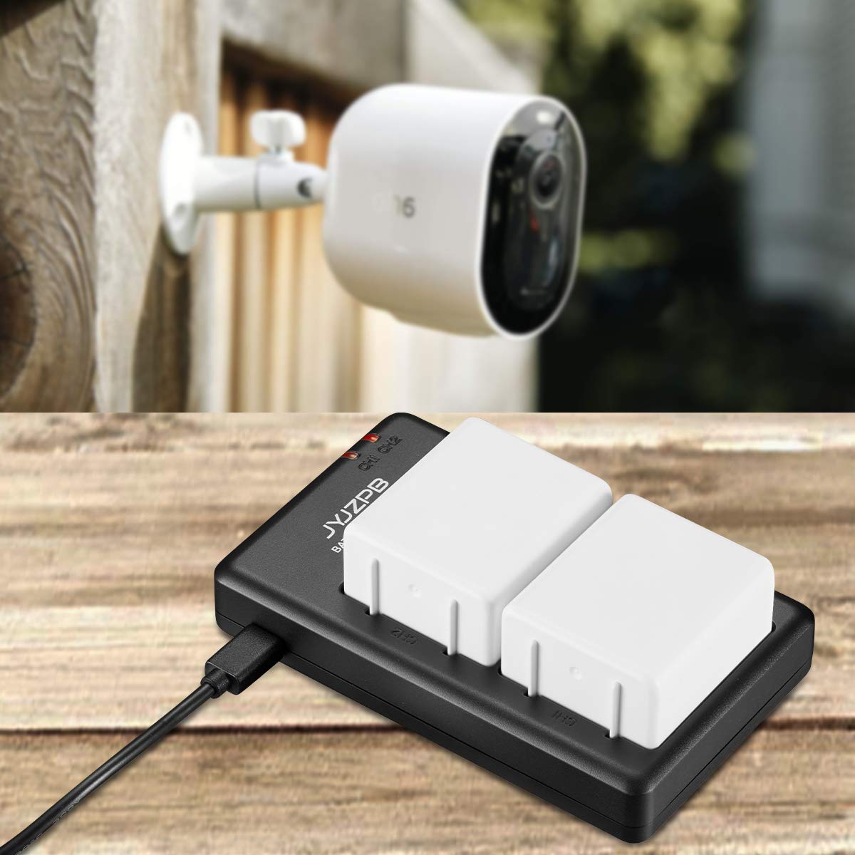 2 Pack 4800mAh Batteries with Dual Battery Charger C383