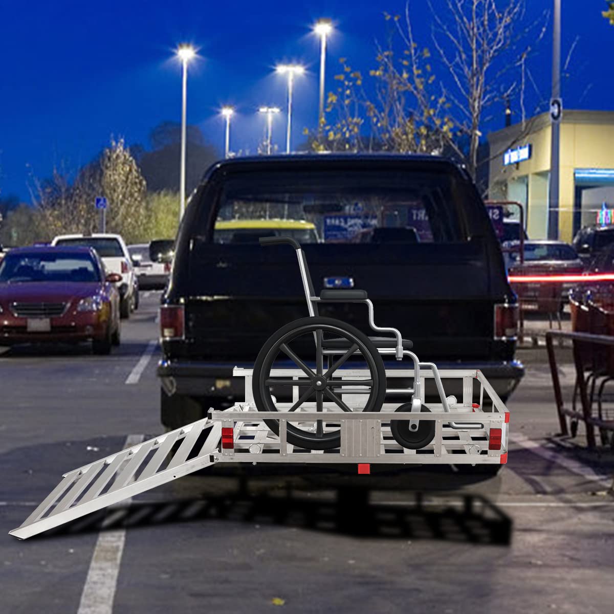 Aluminum Cargo Carrier with Ramp I2880