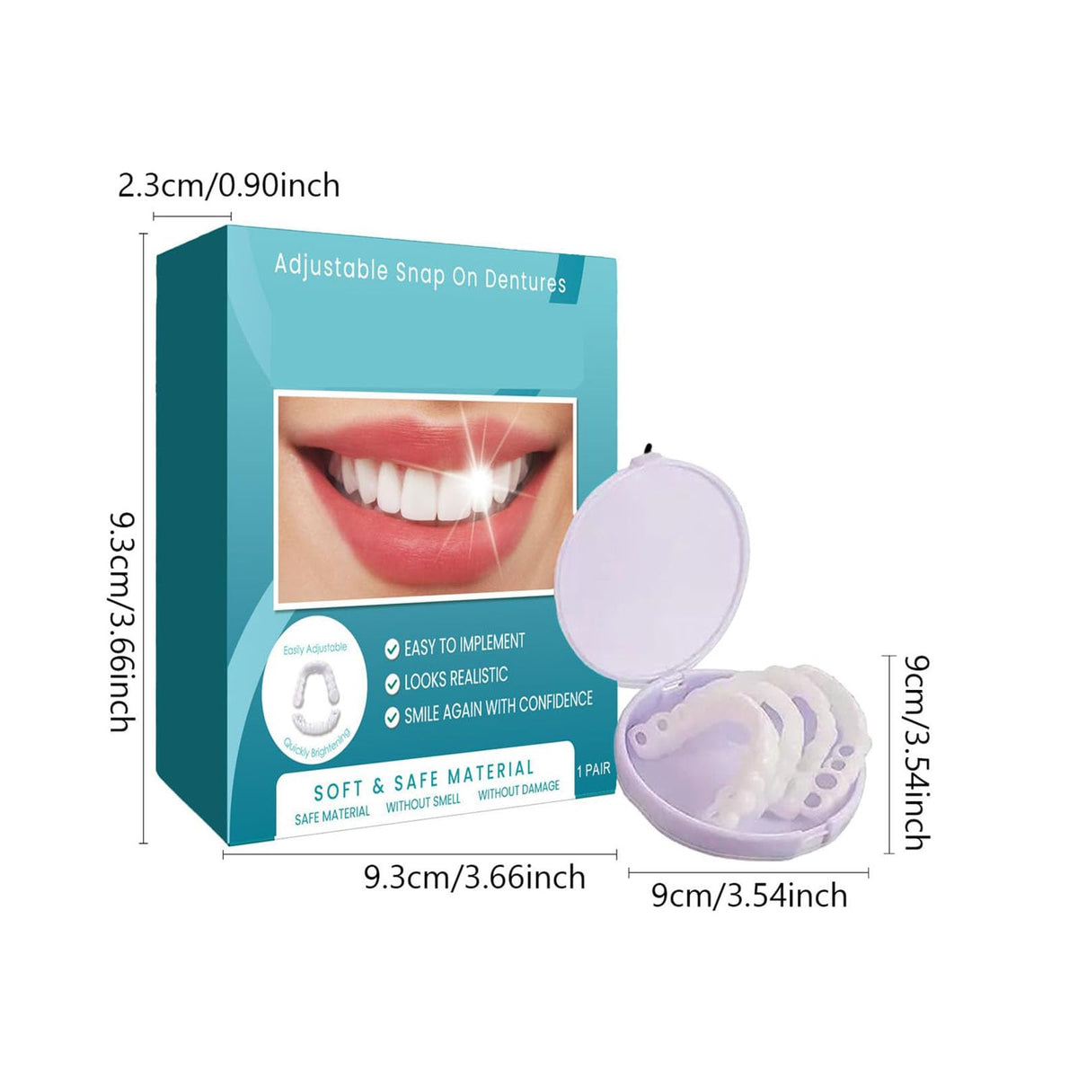 Clip on Veneers Silicone Kit for Both Upper and Lower (3Set) W6955