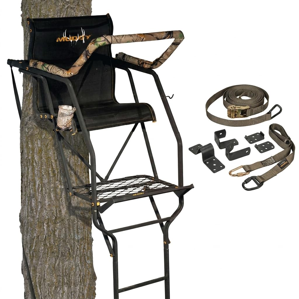 1 Person 21 Foot Climbing Tree Stand with Lumbar Seat F53062