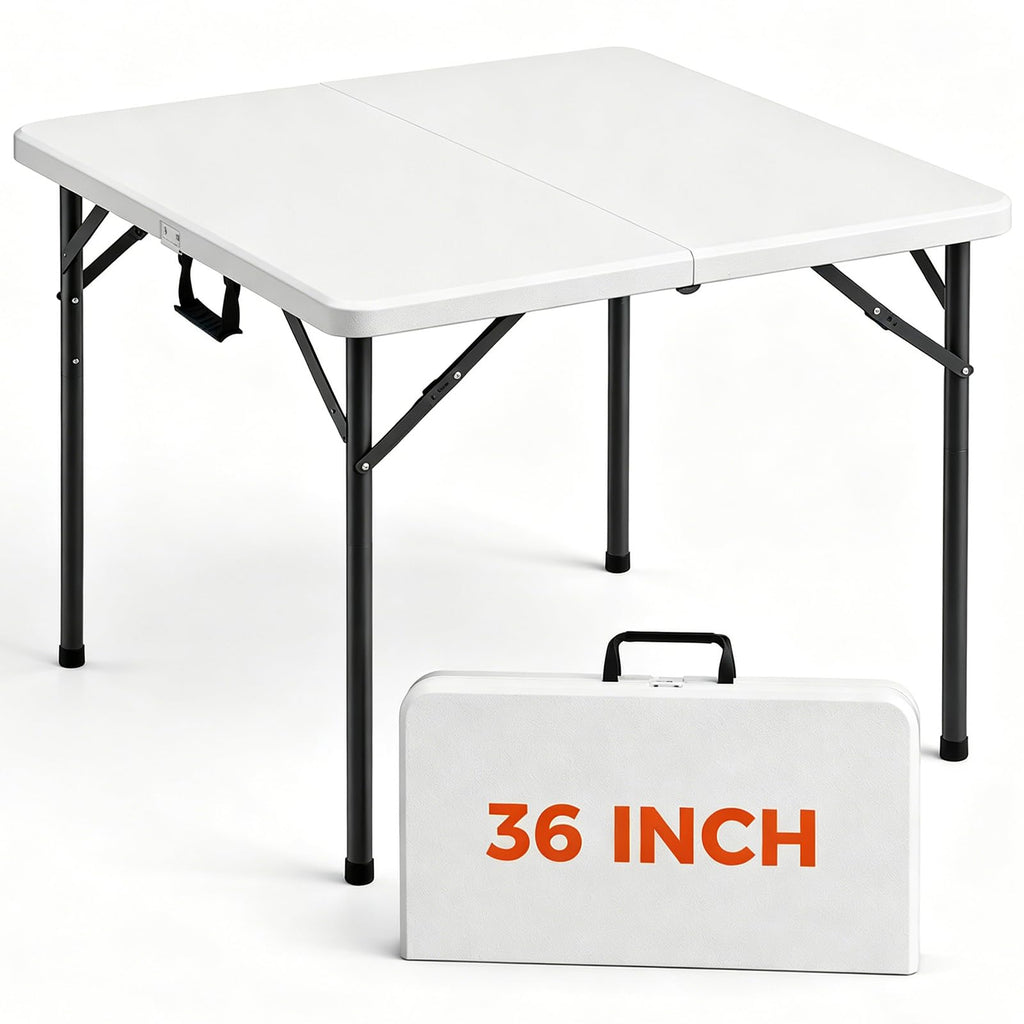 36 Inch Square Folding Card Table with Carrying Handle X4731