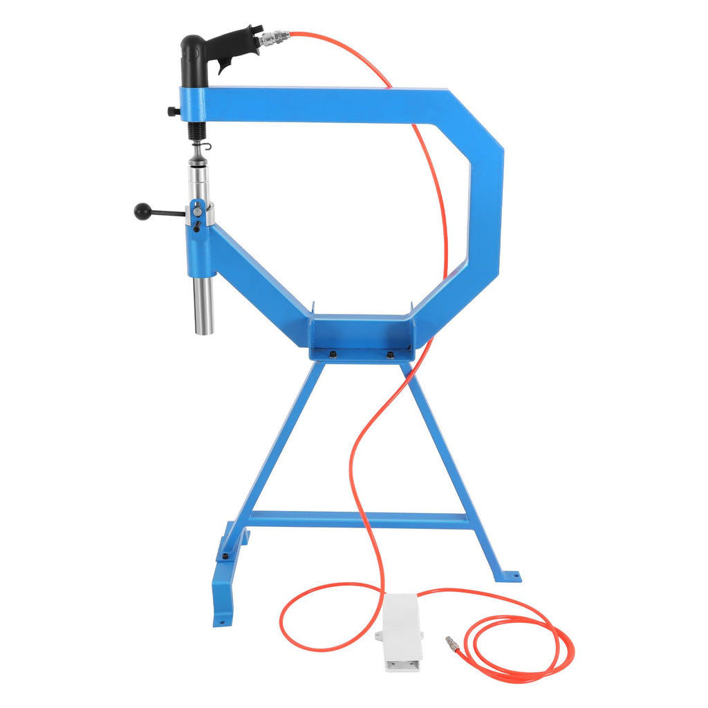 Pneumatic Planishing Hammer with Anvil and Cast-Iron Stand J17401