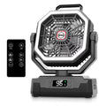 Black 10-Inch 40000mAh Portable Camping Fan K6643