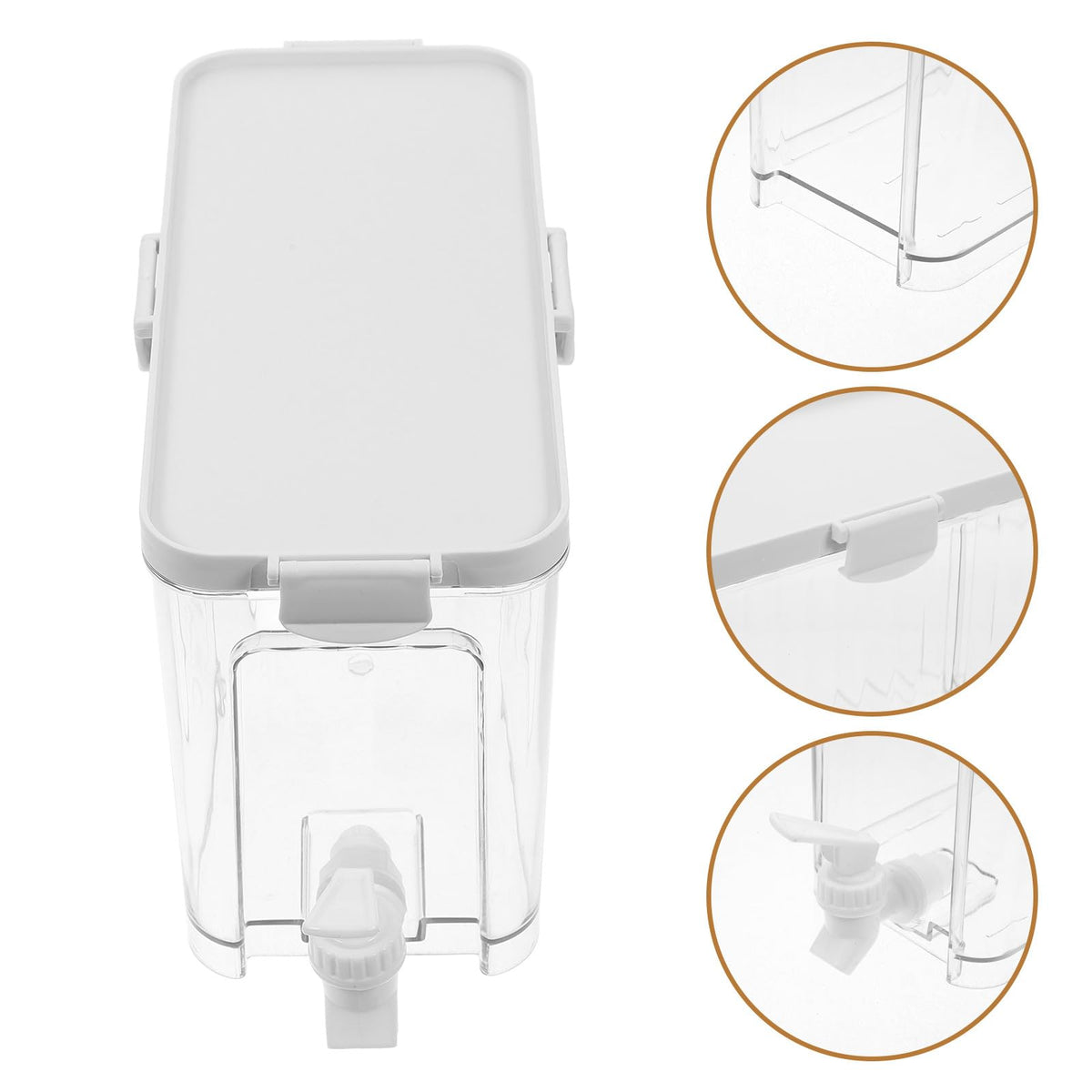 Refrigerator Water Jug with Faucet Large Capacity Beverage Dispenser V73679