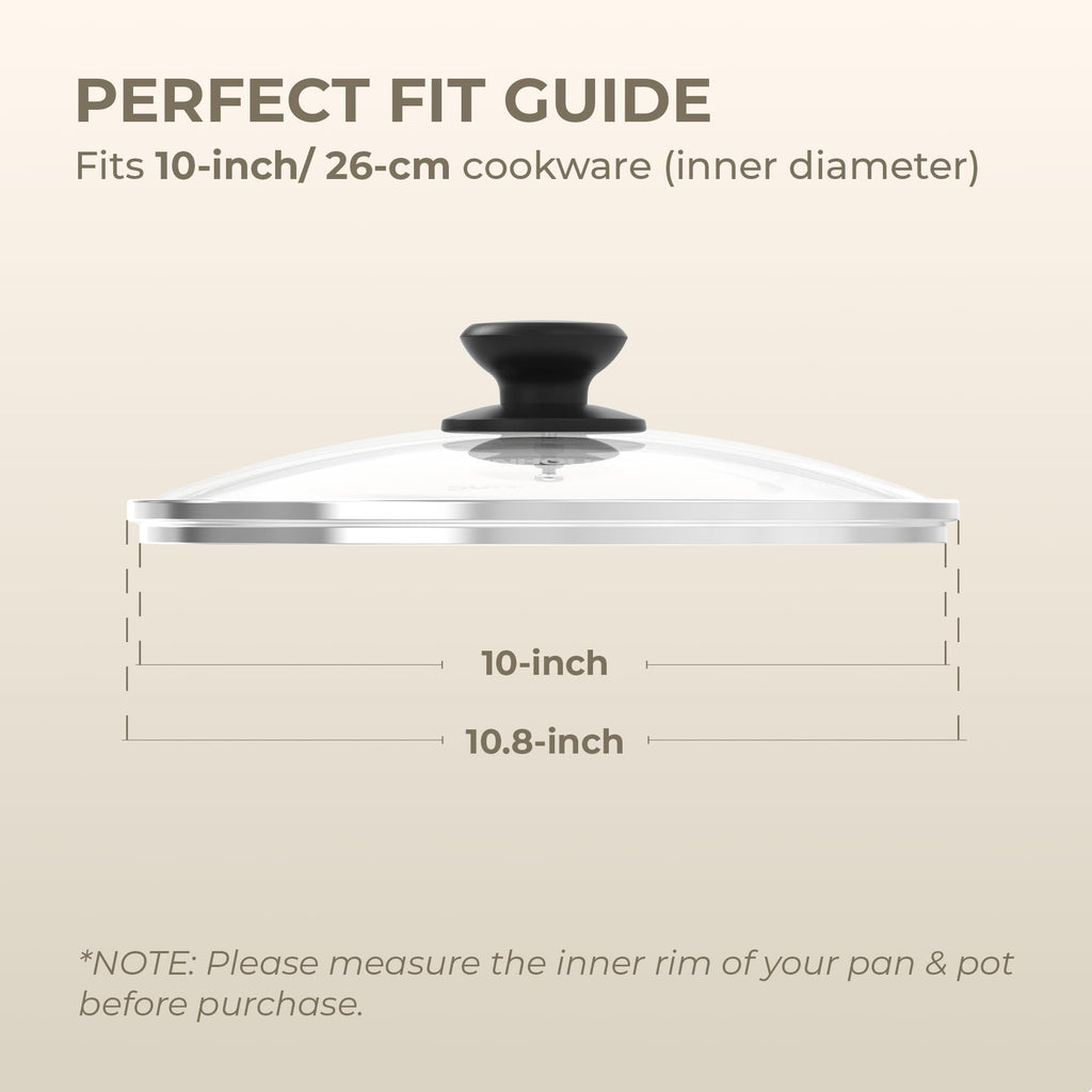 10 Inch Tempered Glass Pan Lid J384