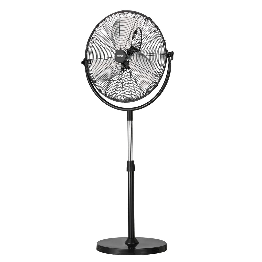 20 Inch 3 Speed Adjustable Height Pedestal Fan B15604