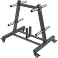2" Olympic Weight Plate Tree Rack and Barbell Holders F721
