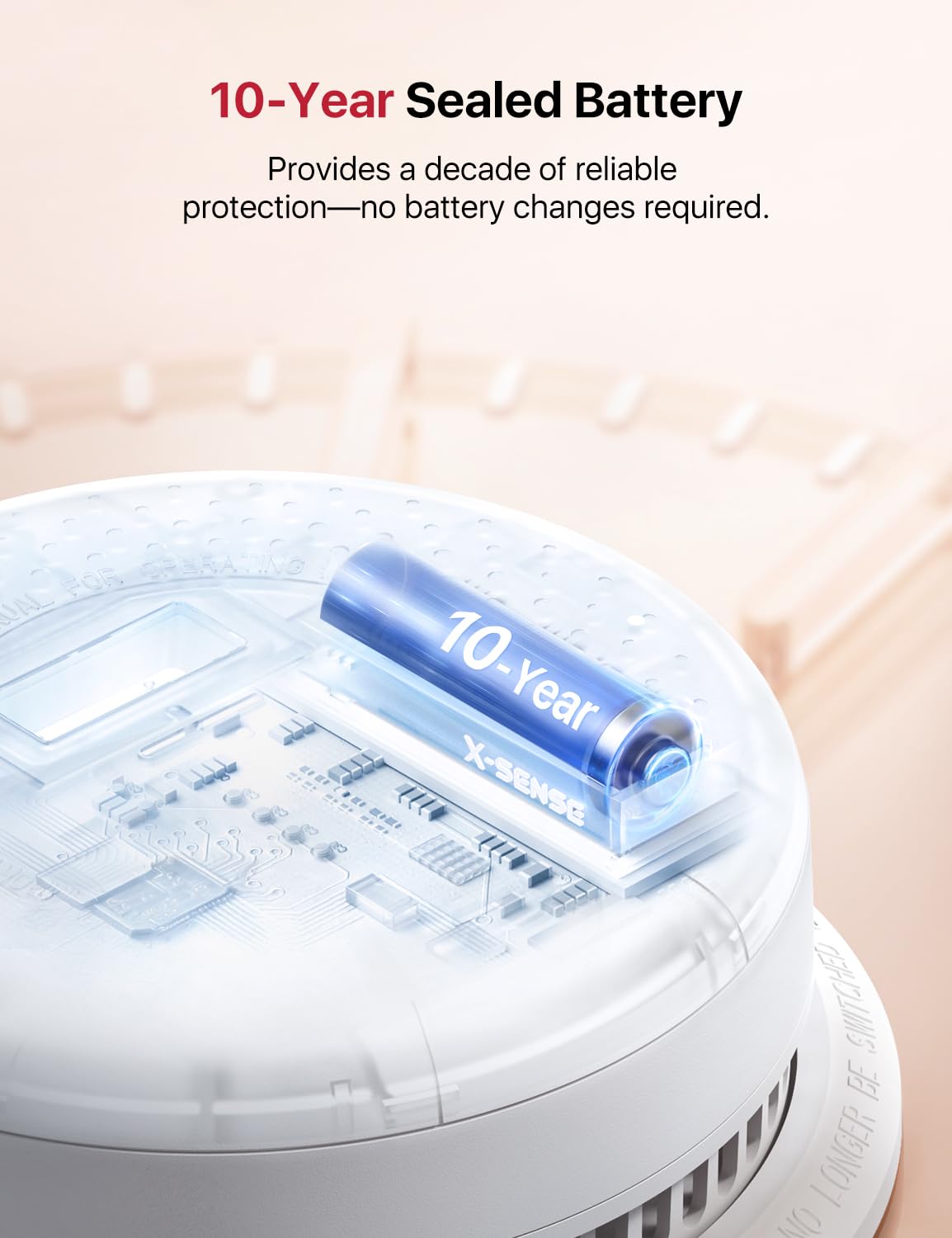 Wireless Interconnected Smoke and Carbon Monoxide Alarm 1-Pack and 3-Pack Q742