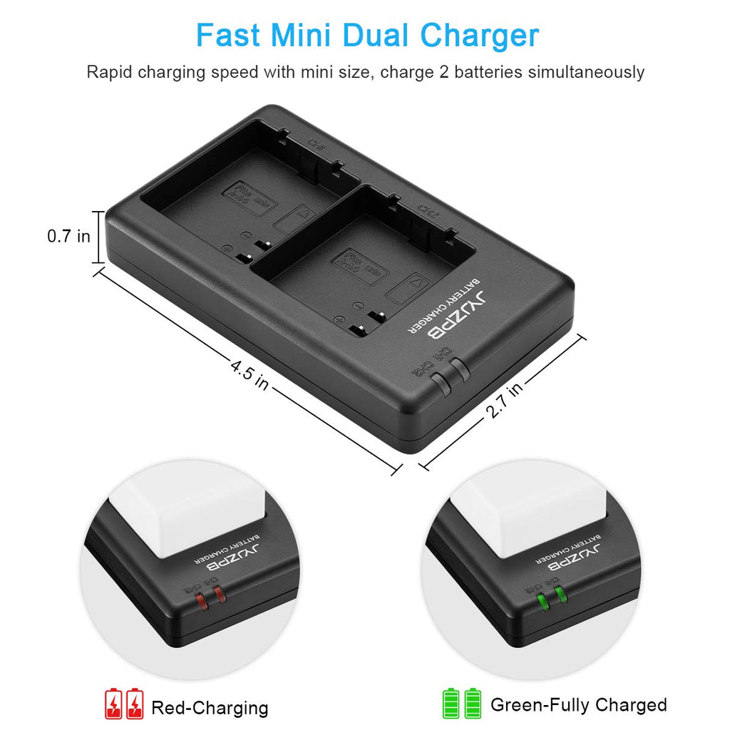 2 Pack 4800mAh Batteries with Dual Battery Charger C383