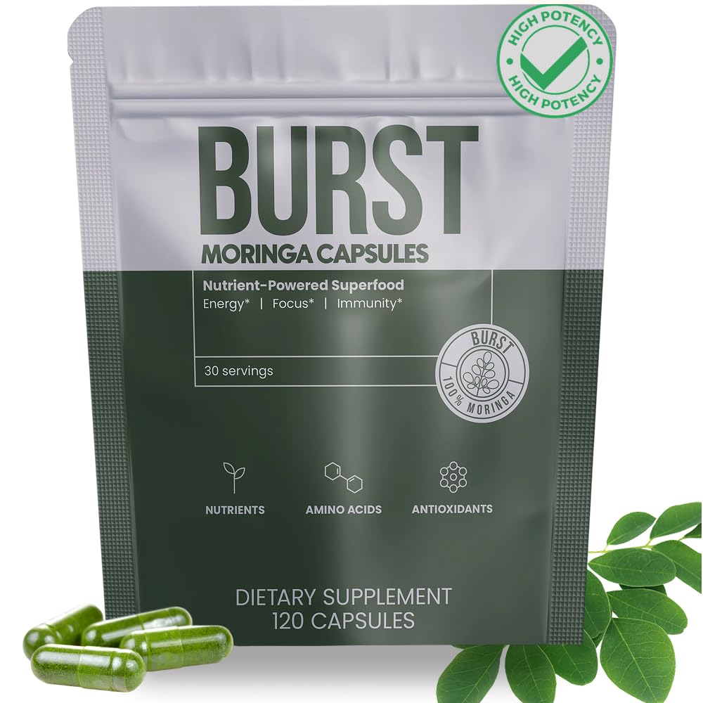 Organic Moringa Leaf Capsules 120 Ct I2538
