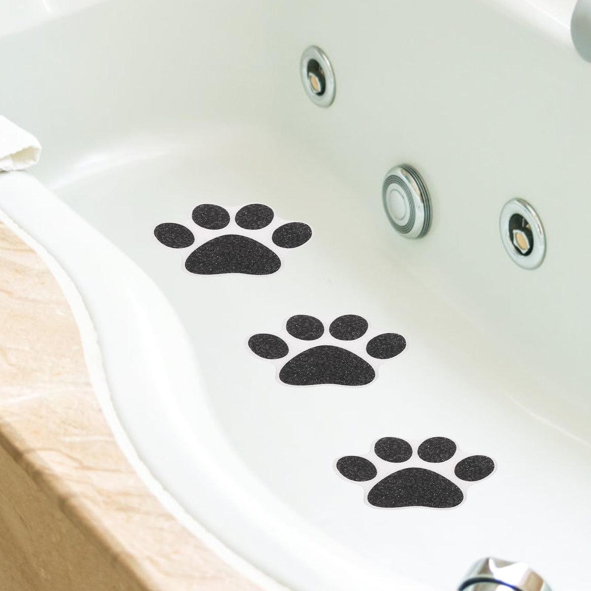 Non Slip Bathtub Stickers 10 pcs Dog Paw Decals W74696