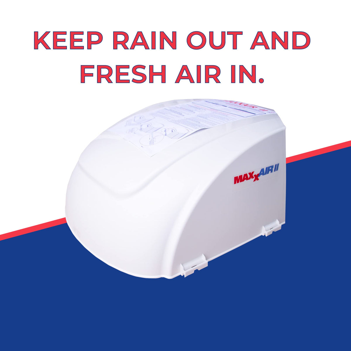 White RV Roof Vent Cover G961770