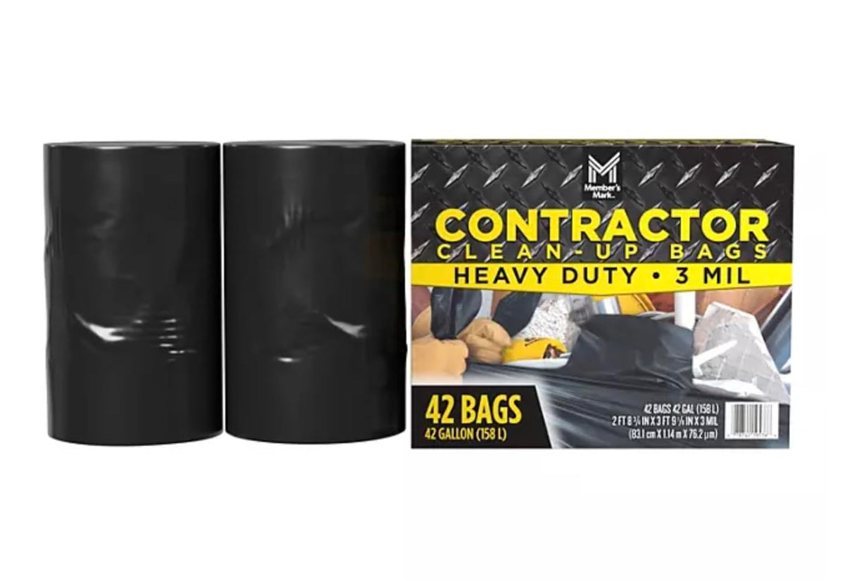 Commercial Contractor Clean-Up Trash Bags 42 gal. 42 ct. K3380