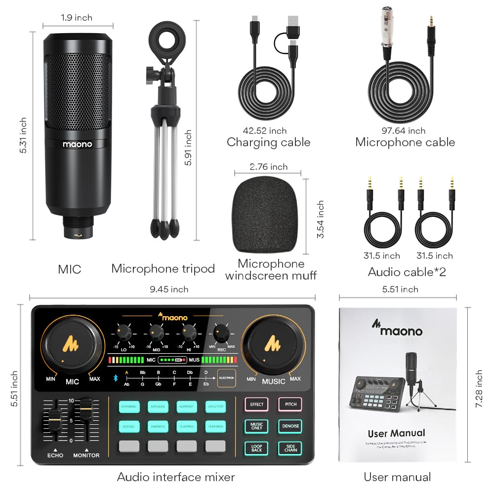 Podcast Equipment Bundle with Audio Mixer G353981