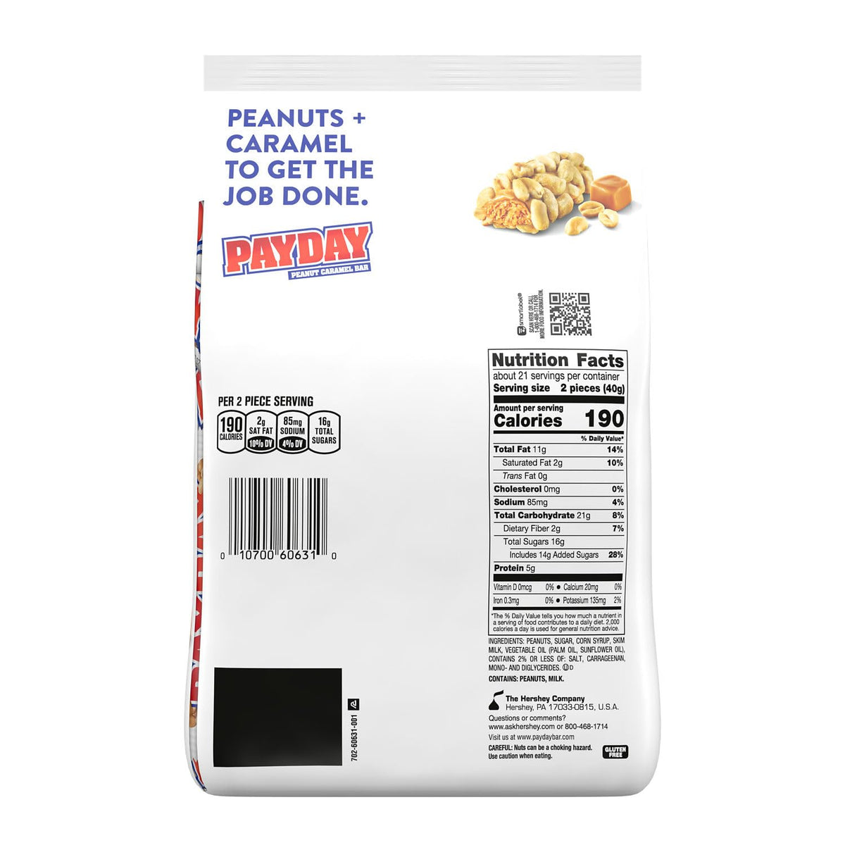 Peanut Caramel Snack Size Candy 30.1 oz G98359