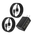 2A Power Adapter with USB Type-C and Micro USB Cables H4572