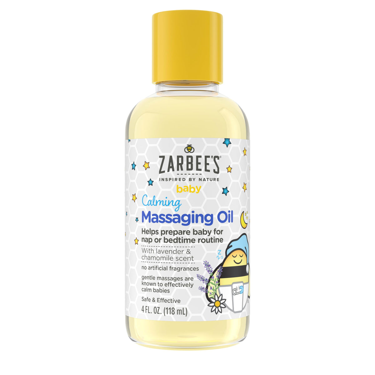 Baby Calming Massage Oil, Lavender & Chamomile, 4 fl oz I426
