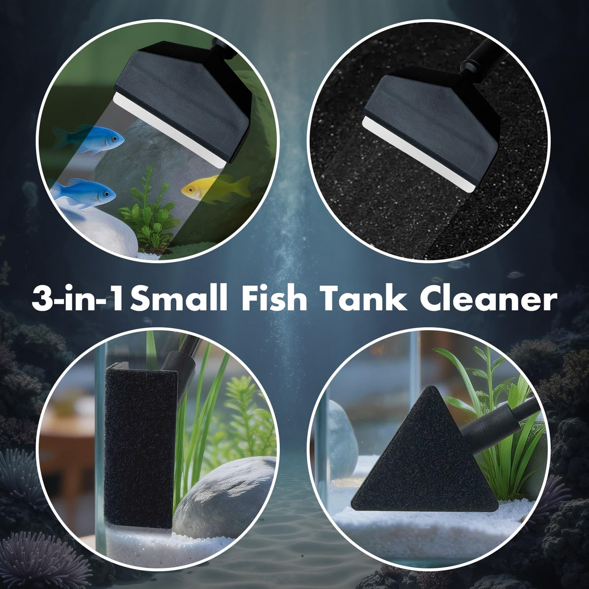 5PCS Small Fish Tank Cleaner Kit T193915