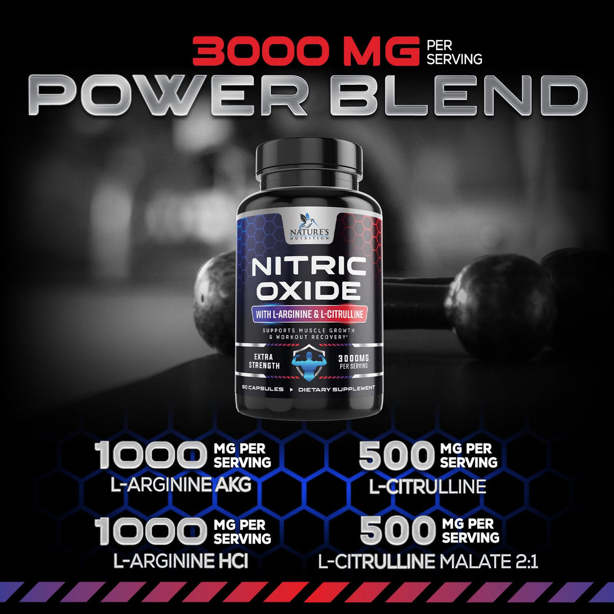 Nitric Oxide Booster 60 Capsules G2403
