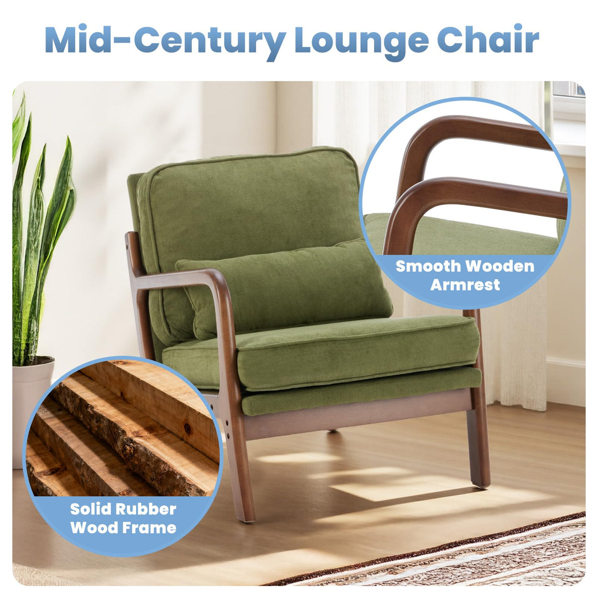 Mid Century Accent Chairs Set of 2 A7877