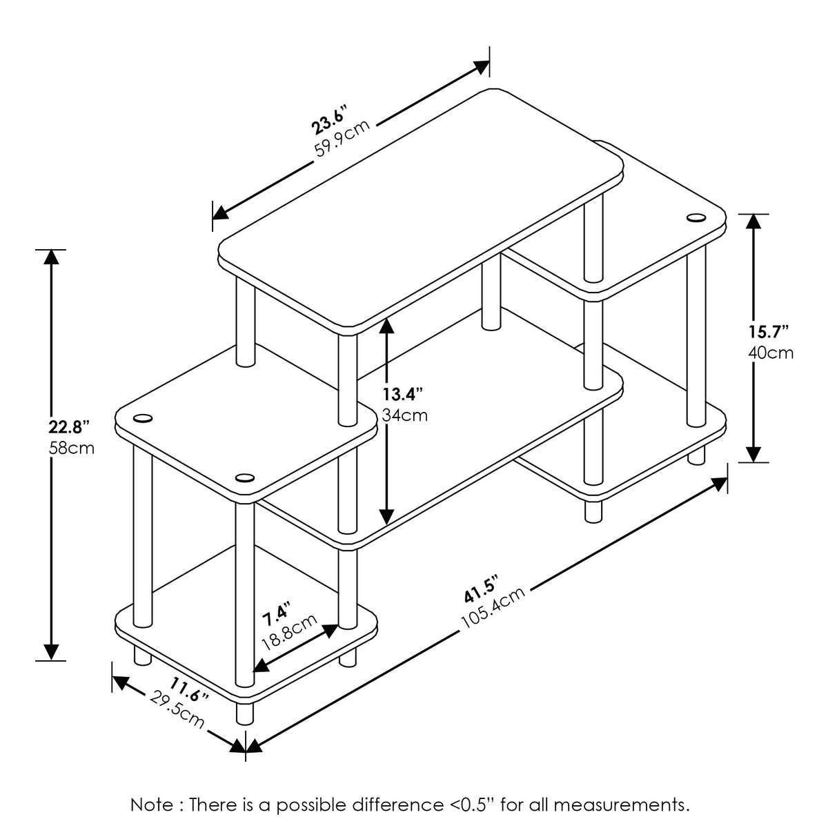 Dark Brown/Black Entertainment TV Stands A85895