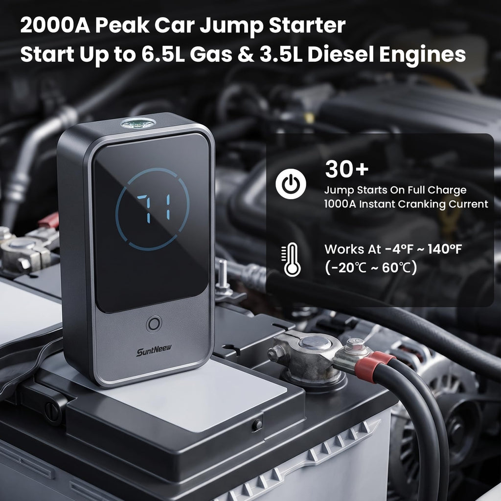10000mAh 2000A 12V Jump Starter with LCD Display Y470851