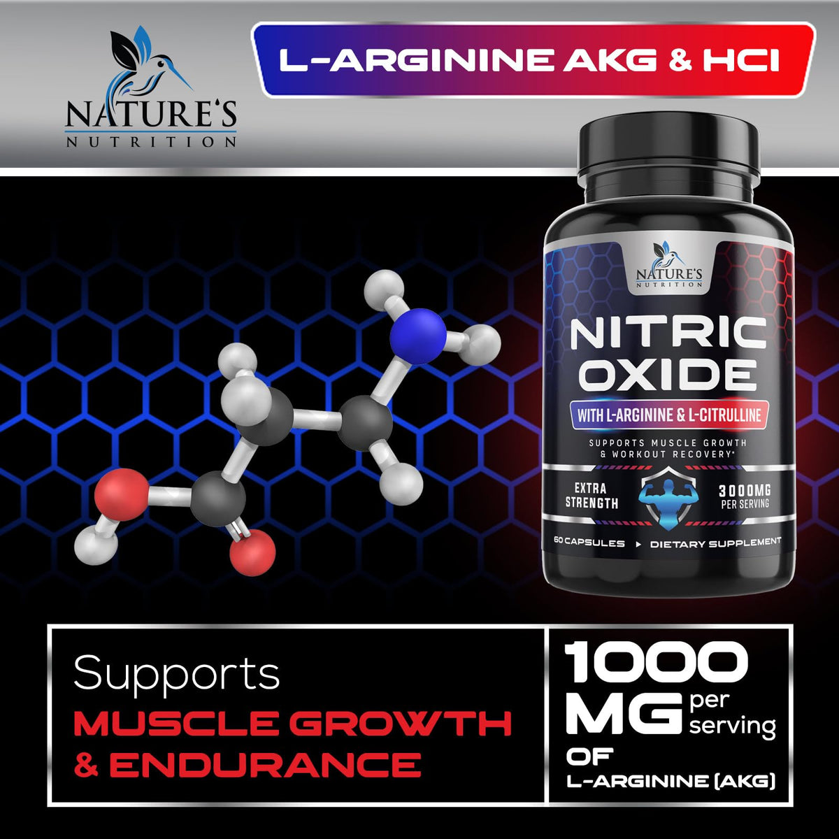 Nitric Oxide Booster 60 Capsules G2403