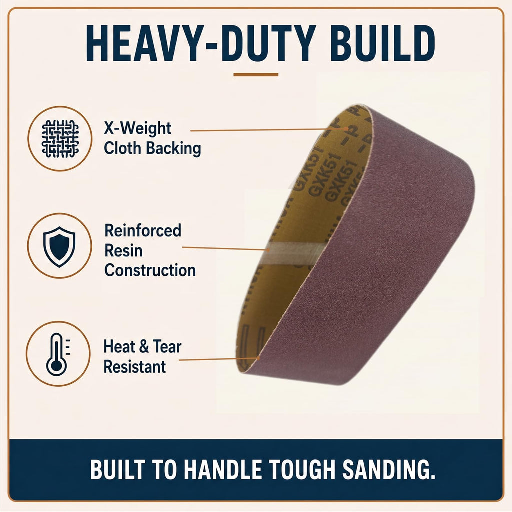 4x36 Aluminum Oxide Sanding Belts, 12 Pack I5380