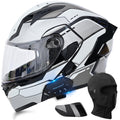 DOT Approved Flip Up Full Face Modular Motorcycle Helmet with Dual Visor X603