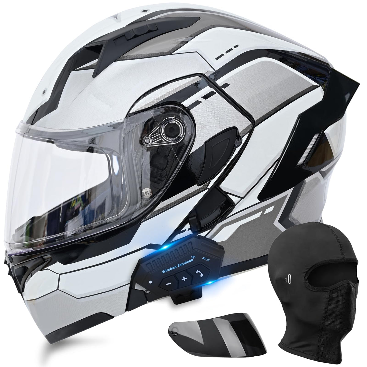 DOT Approved Flip Up Full Face Modular Motorcycle Helmet with Dual Visor X603