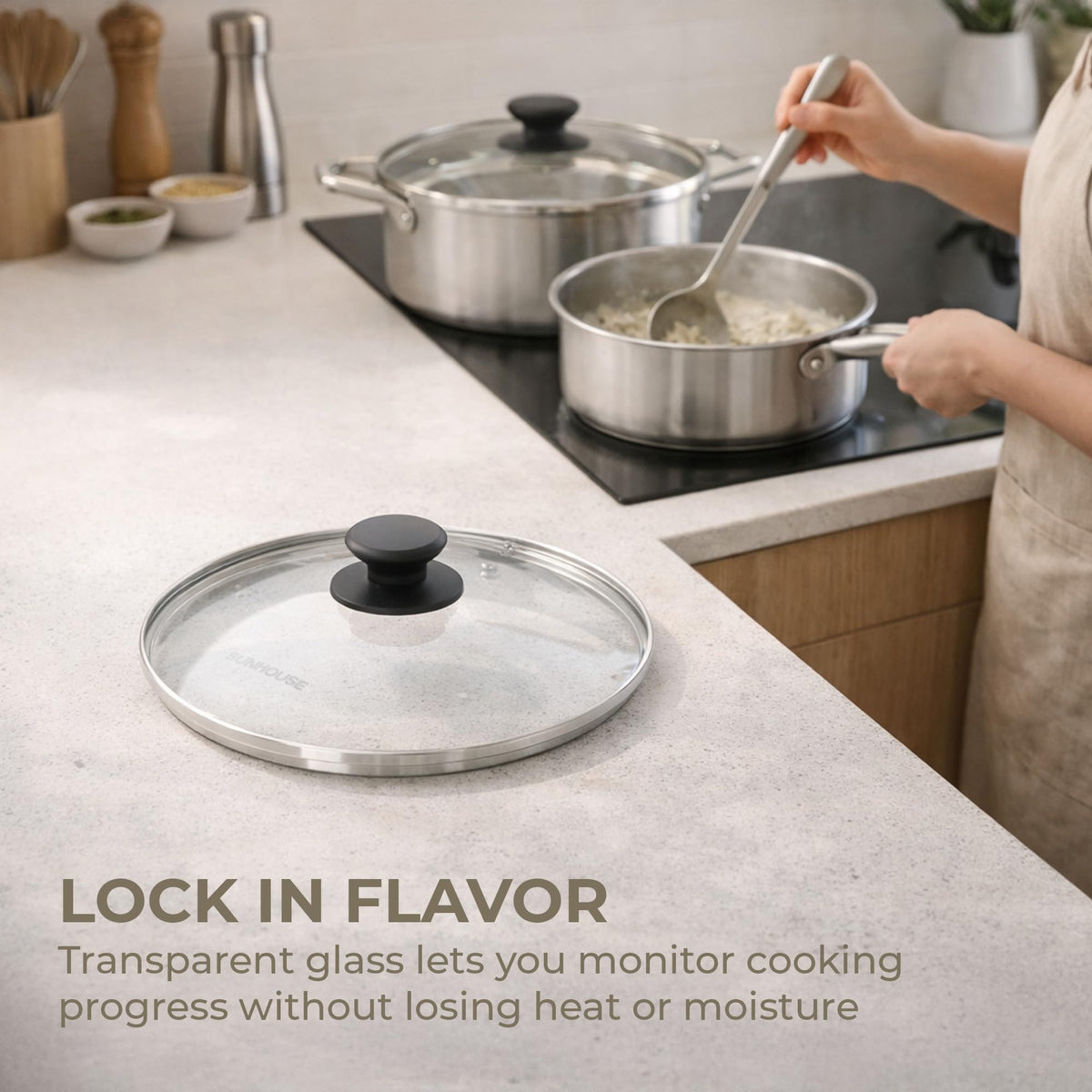 10 Inch Tempered Glass Pan Lid J384