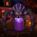 7 FT Inflatable Spider Outdoor Decoration with LED Lights D4964