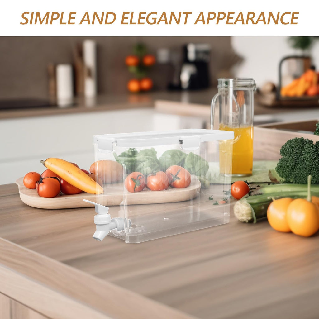 Refrigerator Water Jug with Faucet Large Capacity Beverage Dispenser V73679