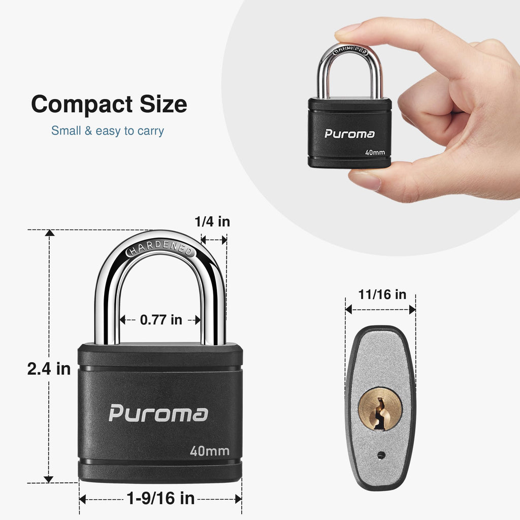 Black Keyed Padlock S3751