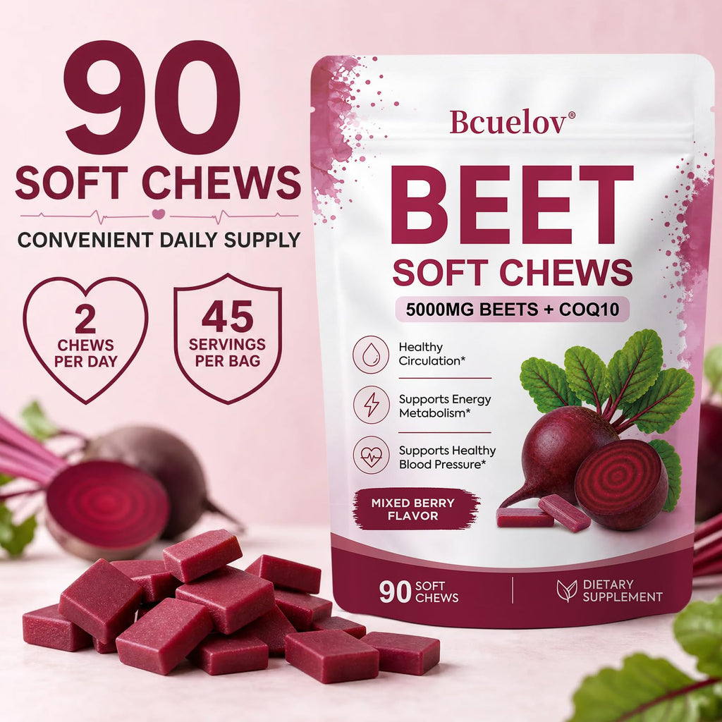 Beet Root Chews with CoQ10, Mixed Berry, 90 Ct C89239
