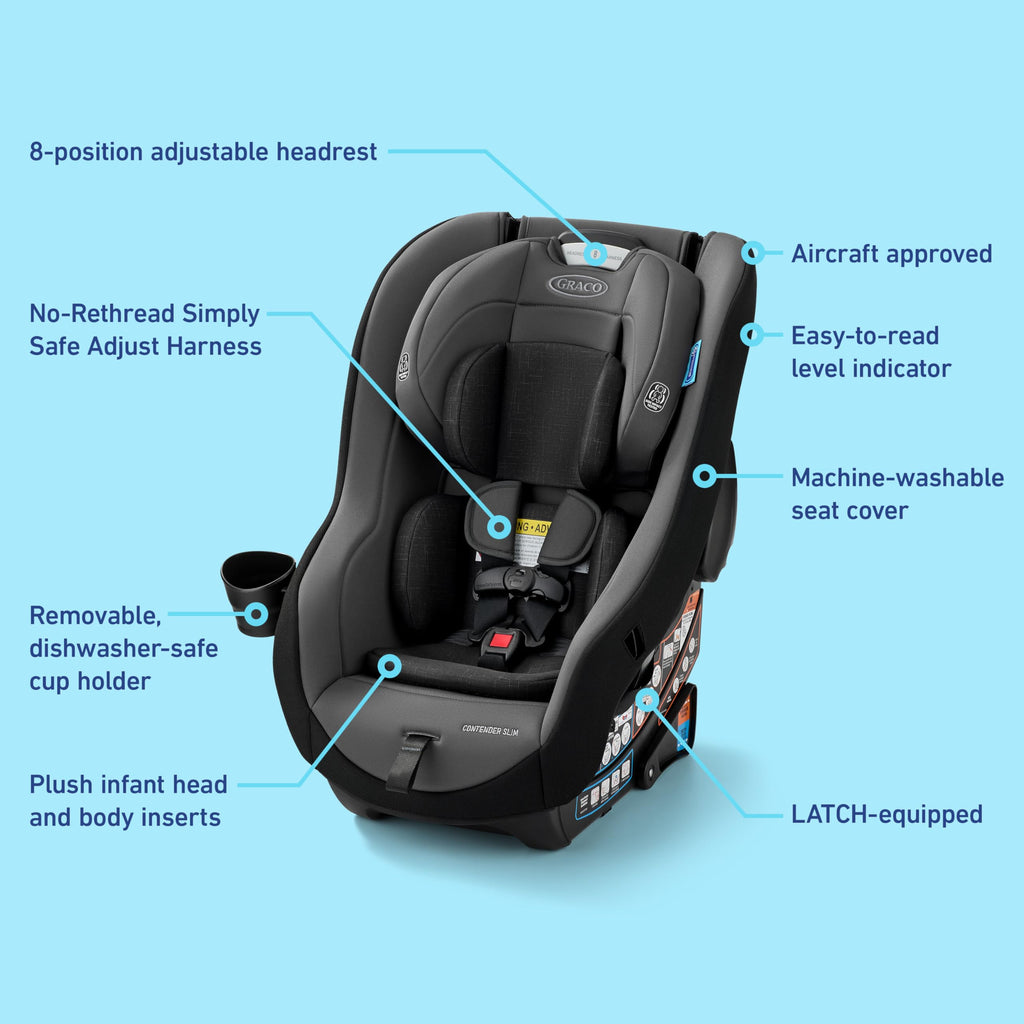 Slim Convertible Car Seat O7360