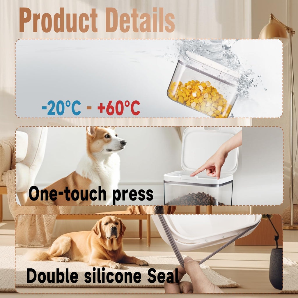 5 lbs Airtight Pet Food Storage Container with Lid N537