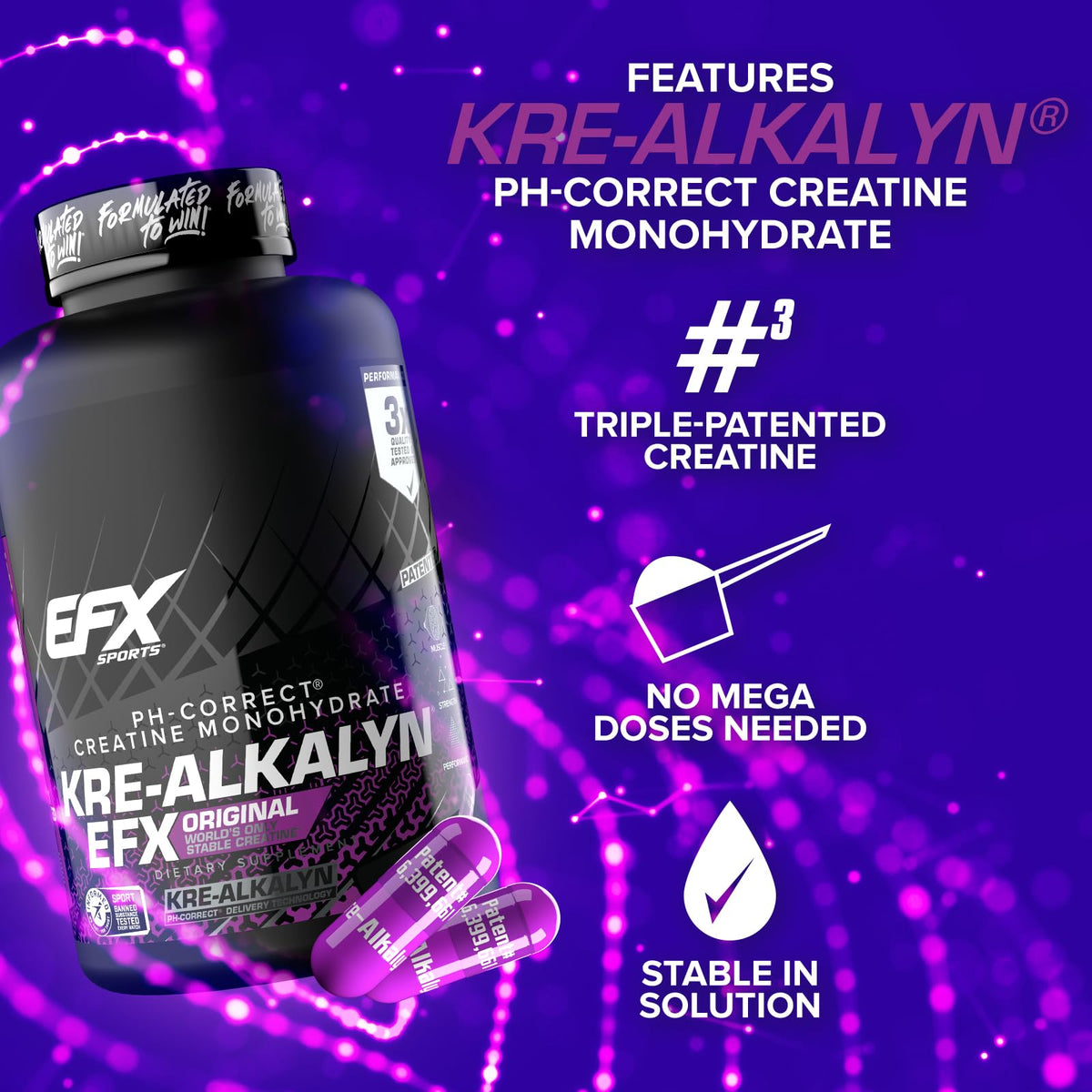 Creatine Monohydrate Pill Supplement 240 Capsules U3796