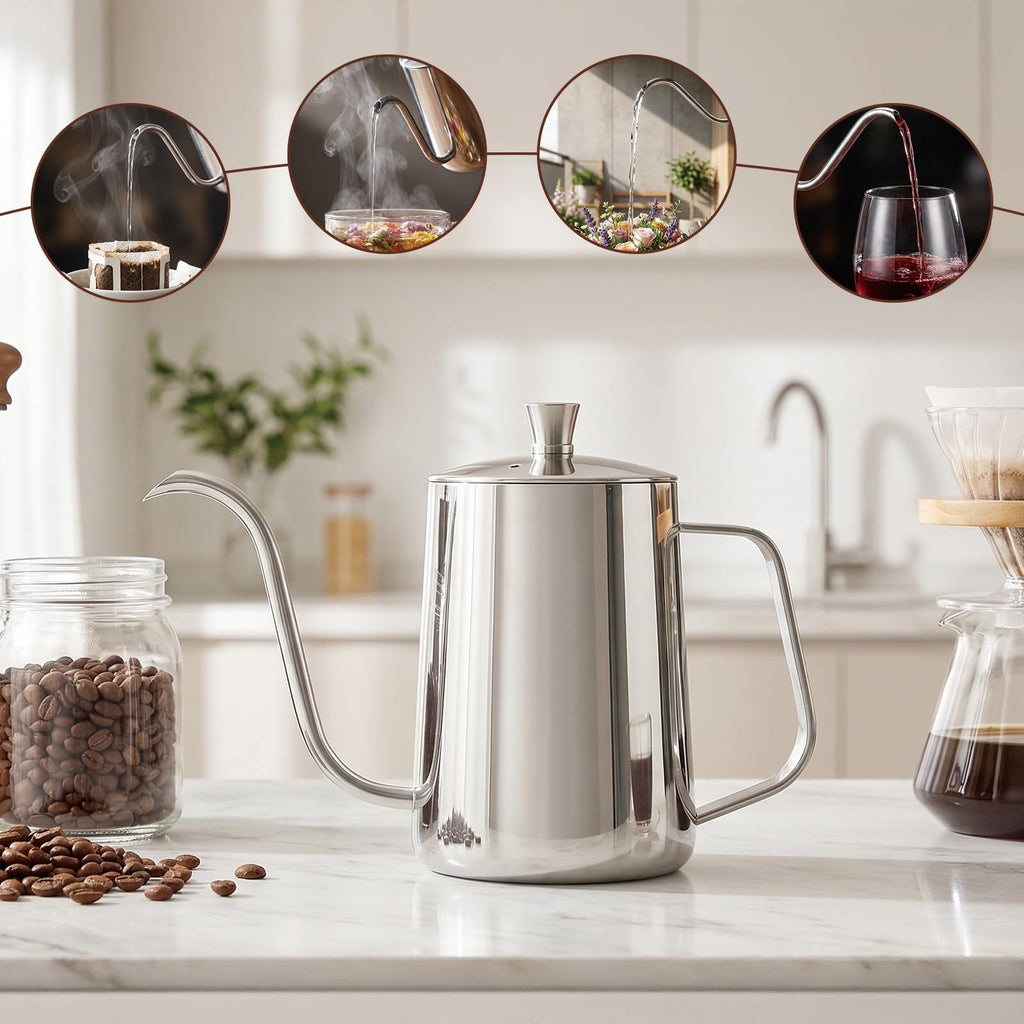 20 oz Stainless Steel Pour Over Kettle I850