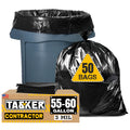 55 Gallon 3 Mil Black Contractor Garbage Bags K949